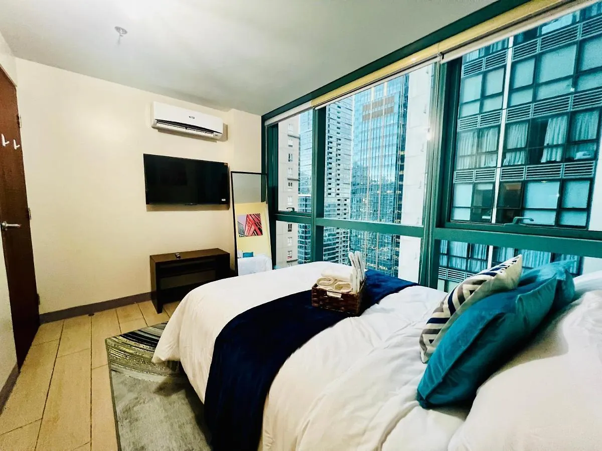Bgc Luxury Condo - Balcony, Pool, Wi-Fi, City View - Suite 25 Manila